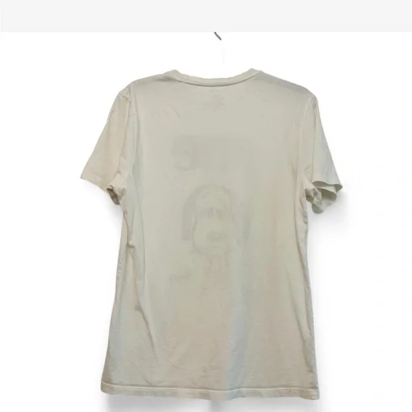 Hand painted White Peanuts Snoopy cotton t-shirt - Picture 2 of 4